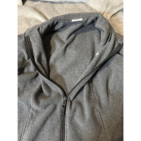 Columbia Benton Springs Fleece Jacket Women Gray Full Zip Outdoor Hiking Medium - Picture 5 of 9